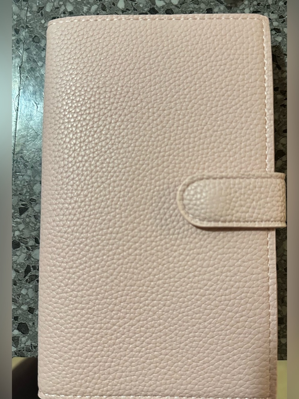A6 faux leather pink undated weekly/monthly planner- brand new!!